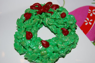 Rice Krispy Christmas Wreaths