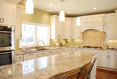 Pictures of Kitchens Traditional Off-White Antique Kitchen