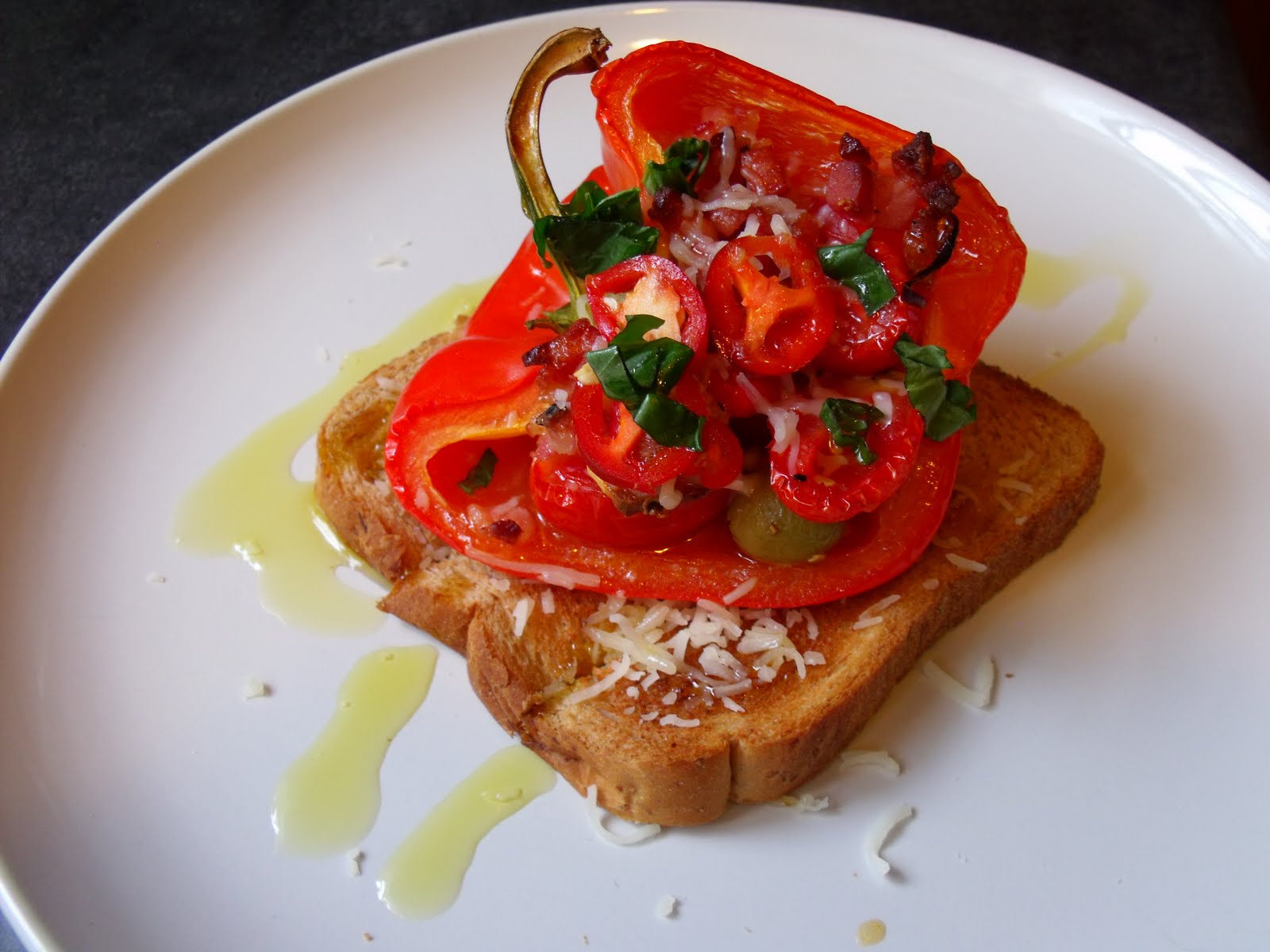 Hammer's Kitchen Chile and Pancetta Stuffed Peppers