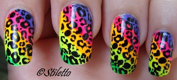 The Kronicles of a Konad-er: Neon and Leopard...A Match Made in Heaven!