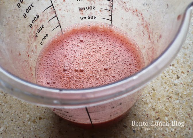 Bento Lunch Blog: Rezept: Schneller Erdbeerdrink mit Crushed Ice