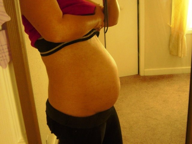 Can't suck it in anymore! 5 months preggers!