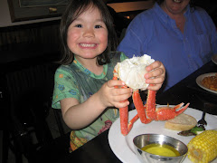 Esther with Snowcrab at Phyllis's on 5th