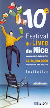 presença como autora no Festival do Livro de Nice