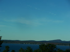 View from motorhome again in Bar Harbor