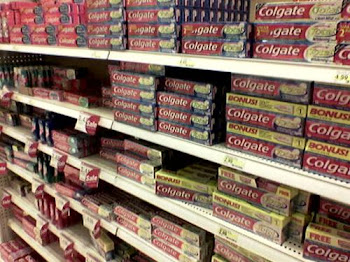 Colgate has the biggest toothpaste section in most stores!