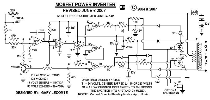 RANGKAIAN POWER INVERTER 500 W + LAYOUT PCB ILMU ELEKTRONIKA