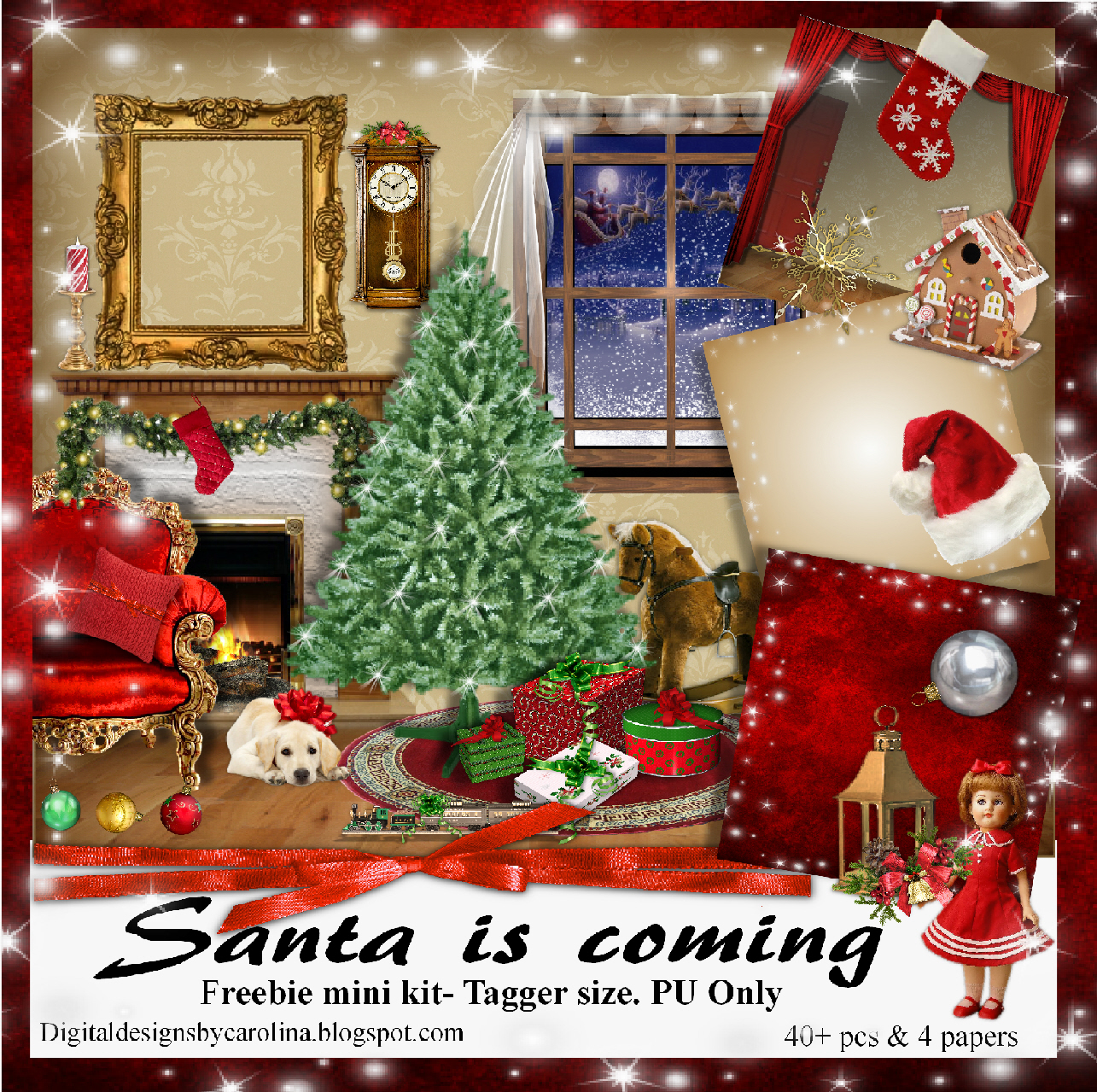  Santa Is Coming Freebie