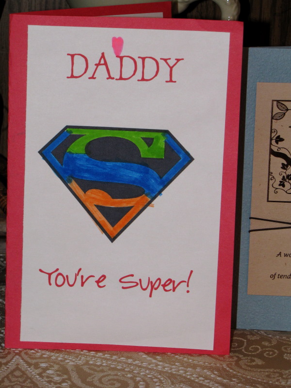 Preschool Crafts For Kids Father s Day Superman Card Craft