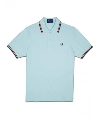 light blue fred perry polo