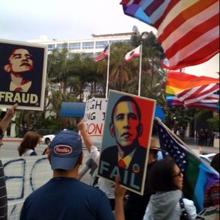L.A. Gays Protest Obama's Silence and Inaction