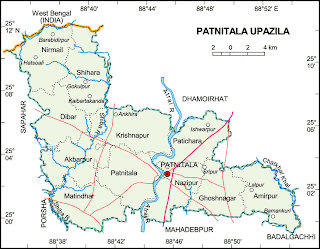 Map of Patnitala, Naogaon