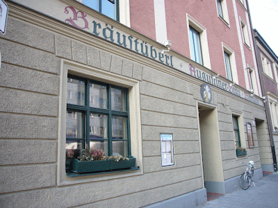 Fachada de una cervecería de Munich.(c)F.Salido