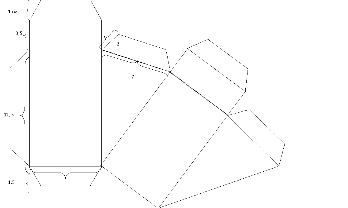 схема сыра из бумаги. треугольная коробочка схема. развертка бумажного торта. выкройка коробочки. тренугольна якоробка развертка.
