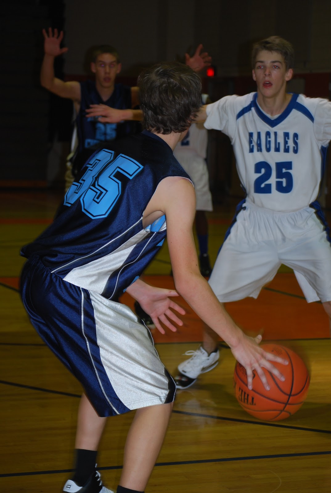 Cotten Family First basketball game of the season.