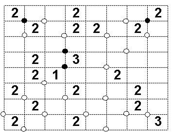 Masyu Puzzle Variation: Dotted Loop