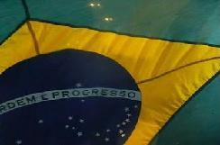 Bandera de Brasil en Porto Alegre - Elecciones 2010