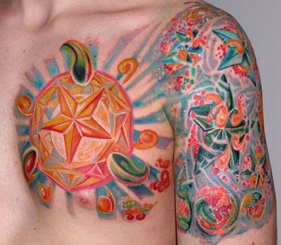Tattoo designs of stars are a great choice for woman or men.