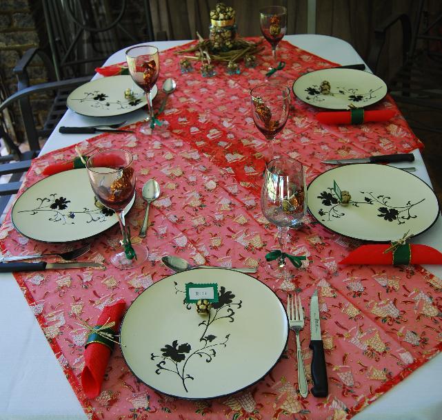 Naturally Me Creations Christmas Lunch  Table Decor Part 2