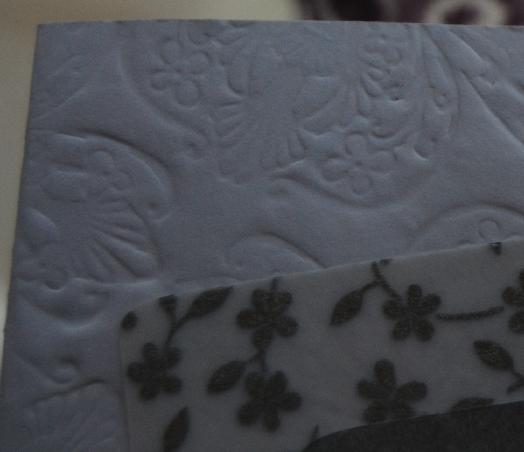 Naturally Me Creations: Silver Dry Embossed Card