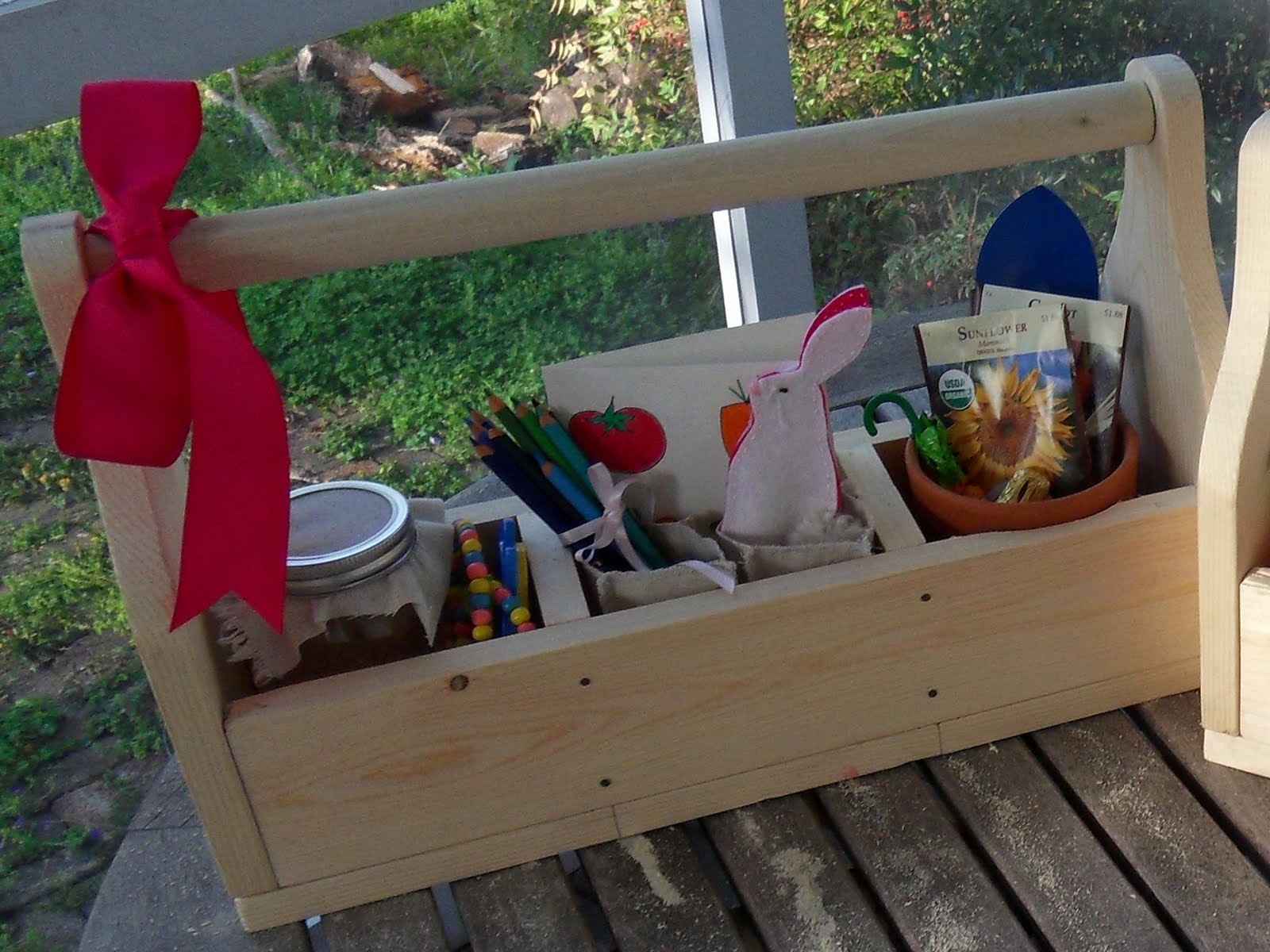 Curly Birds Wooden Garden Totes (and Easter baskets)