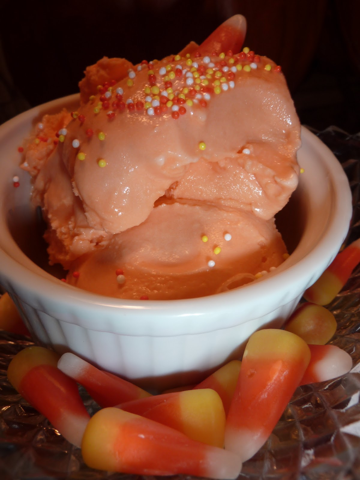 What Katie's Baking Candy Corn (Infused) Ice Cream