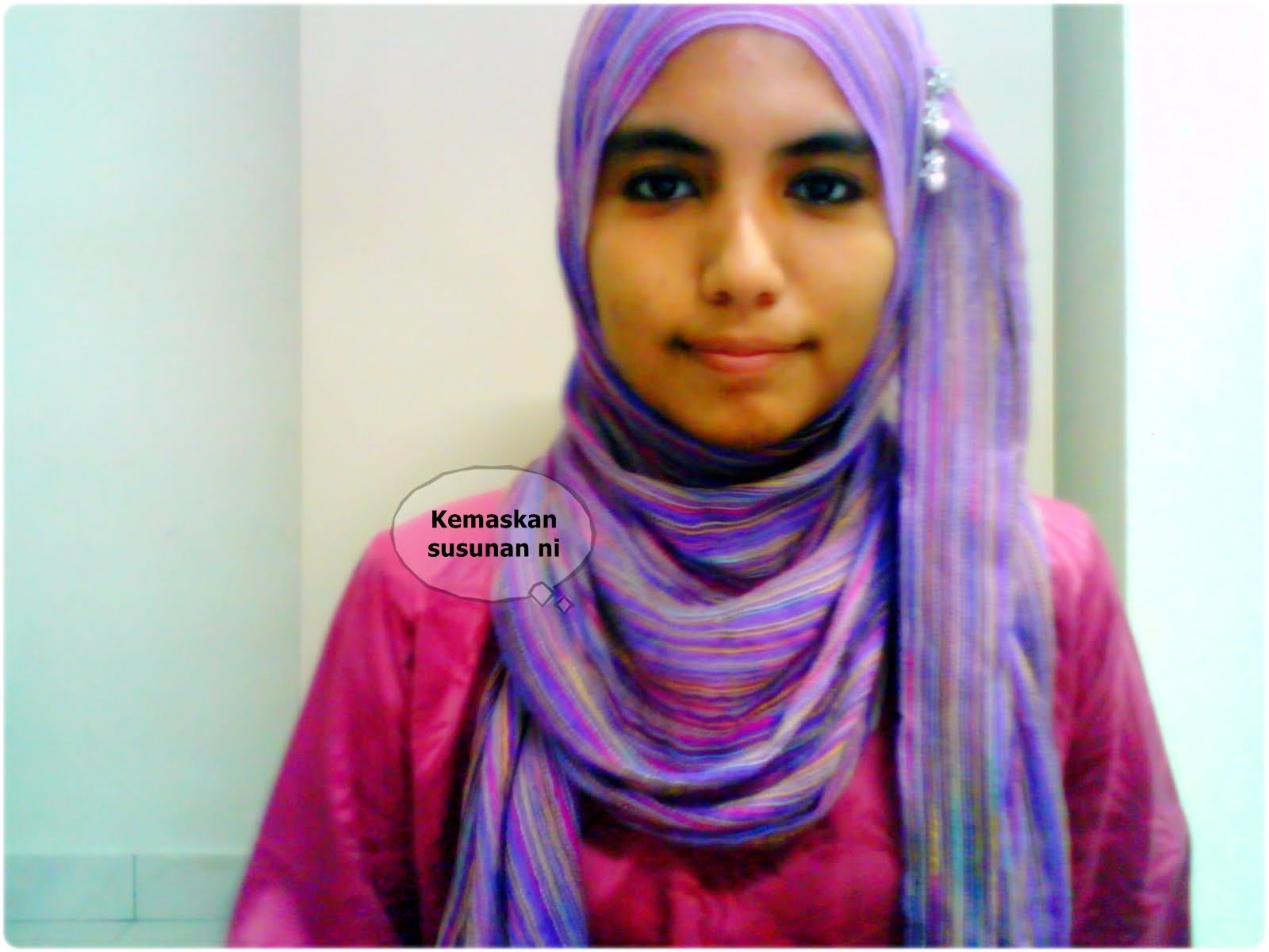 cara pakai pashmina shawl