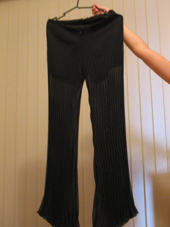 Calça transparente pernas
