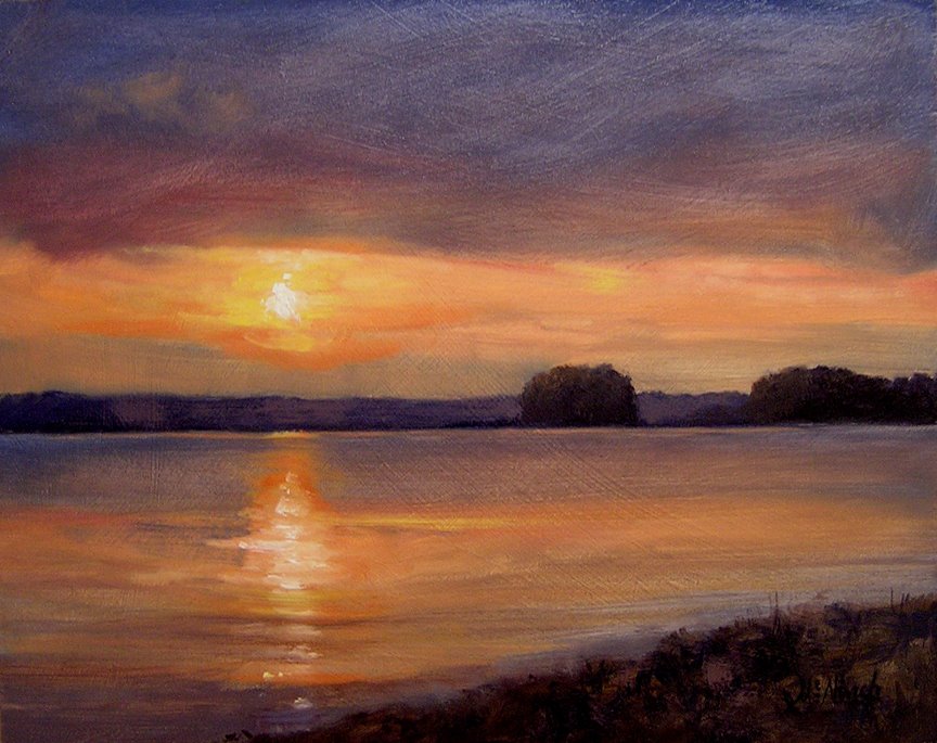 [04-21-09-SunsetonLakeMurray-oil-8x10-MichelMcNinchPost.jpg]
