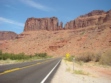 Weg bij Moab (Utah)