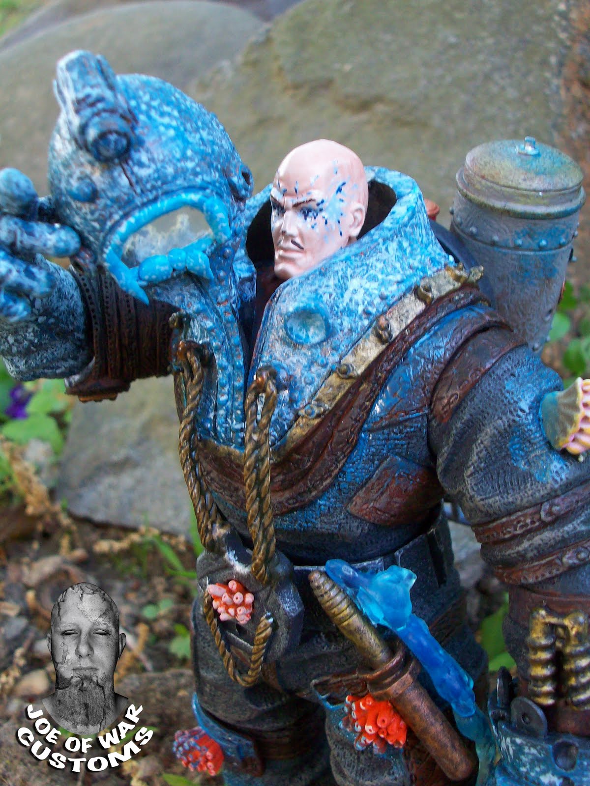 Joe of War Customs & Art: Bioshock's Frank Fontaine (with plasmid effects)