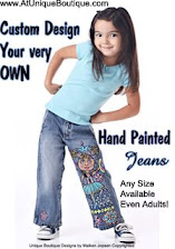 Hand Painted Boutique Jeans