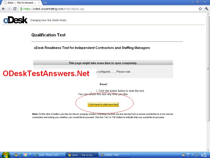 Odesk Test Answers