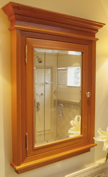 Bathrooms: Wooden medicine cabinet - Home Remodeling, Repair and