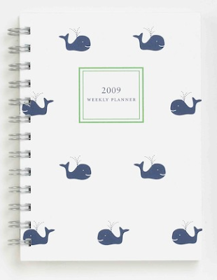 2009 planner with little whales on the cover
