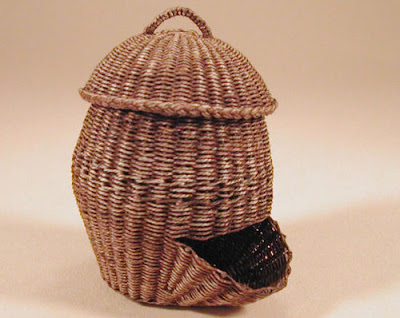 dollhouse miniature potato basket