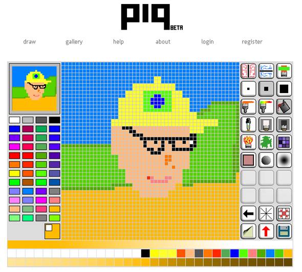 pixel art en ligne
