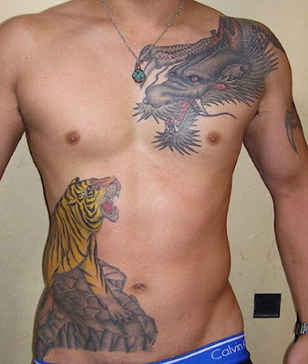 Stomach Tattoos on Extreme Stomach Tattoos For Men   Stomach Tattoos   Zimbio