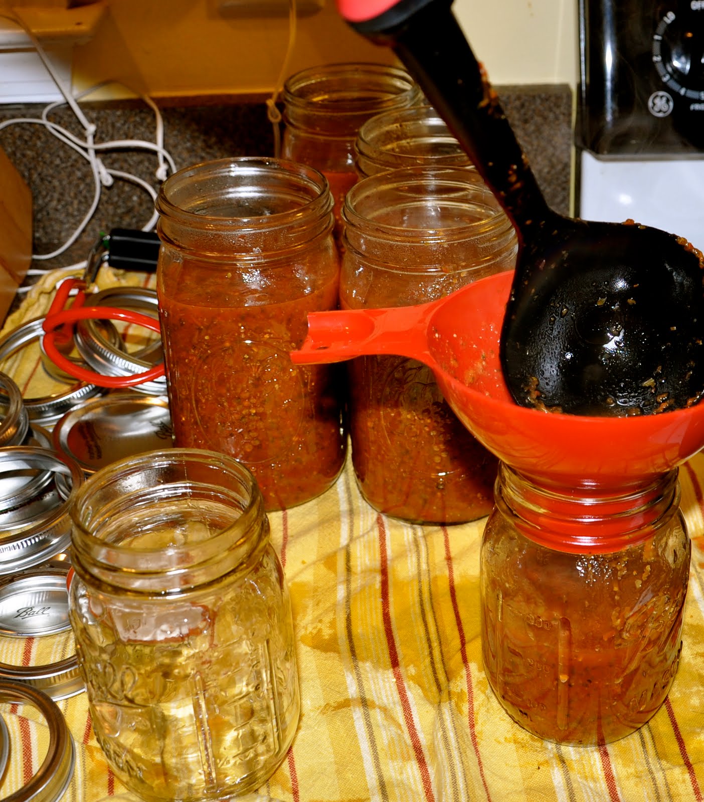 Green Shutter Water Bath Canning Tomato Sauce