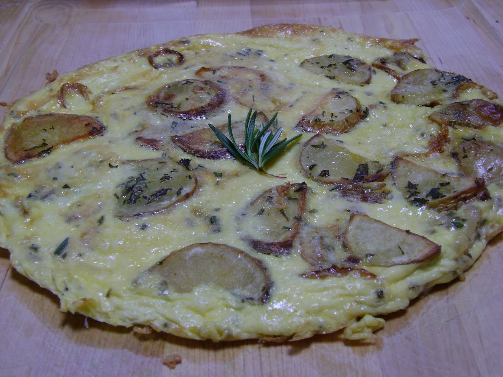 Potato, Onion and Rosemary Frittata mysavoryspoon