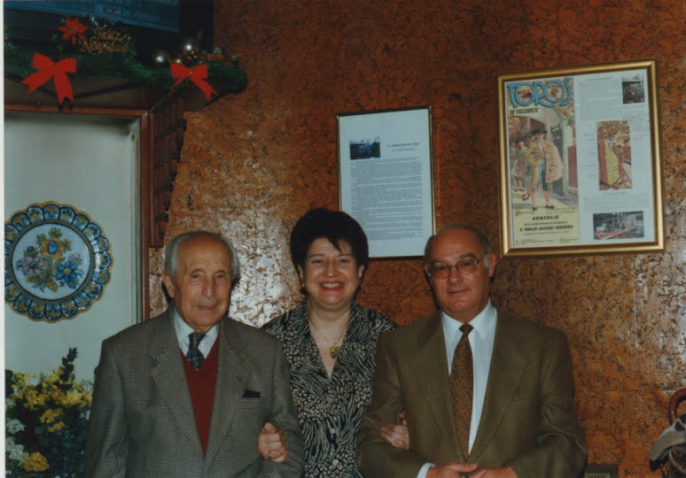 Con D. Emilio y Pilar.