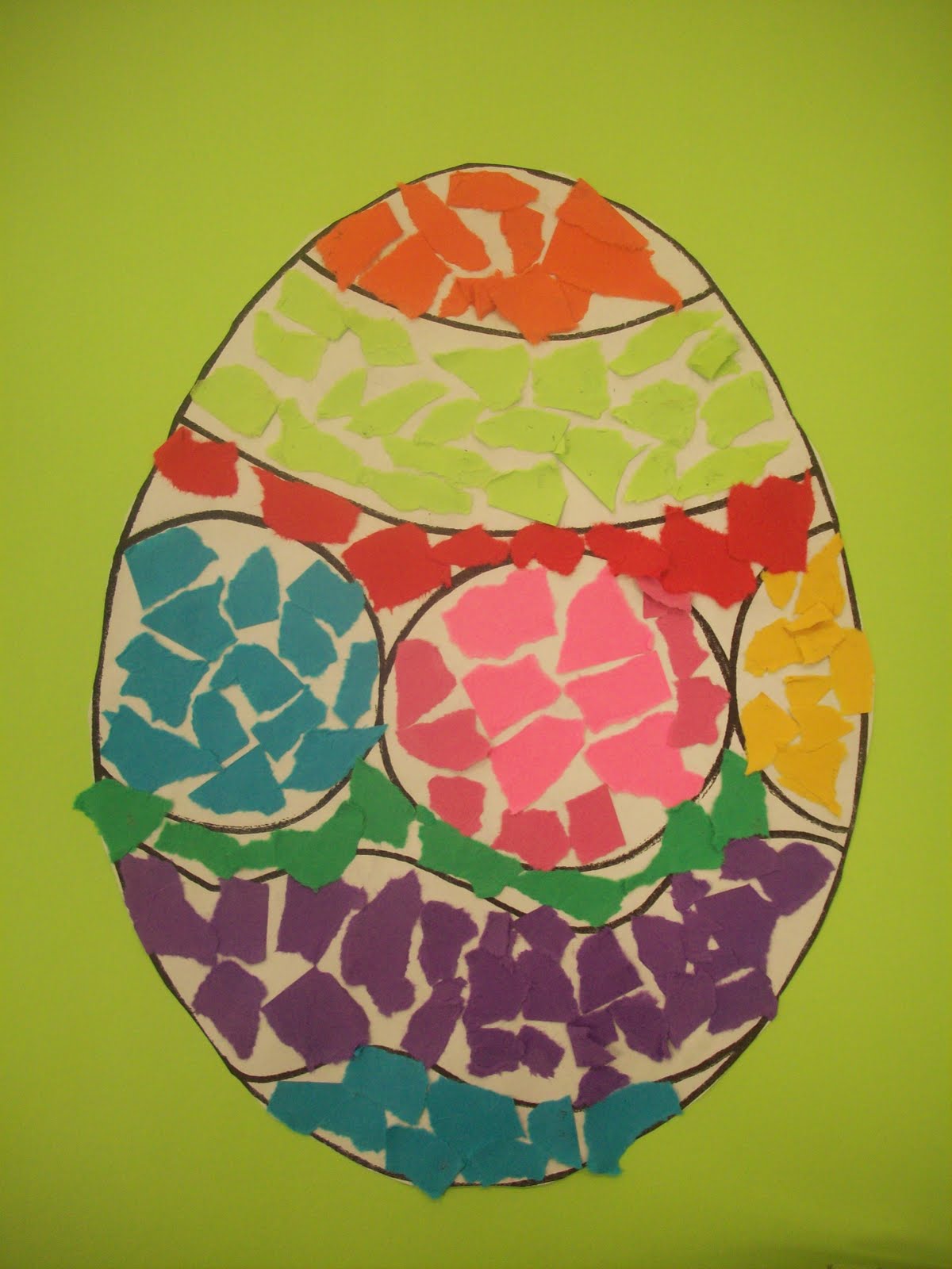 Mrs. Porter's Palette Easter Egg Mosaics