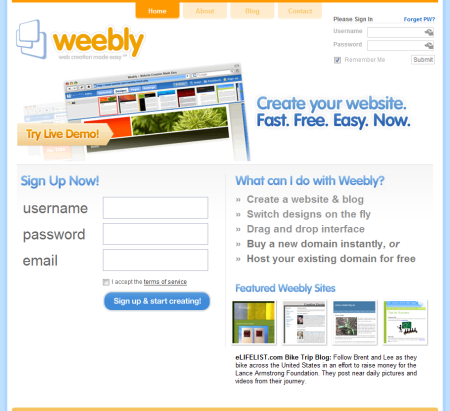 Cara membuat website .com gratis dengan Weebly di Niagahoster