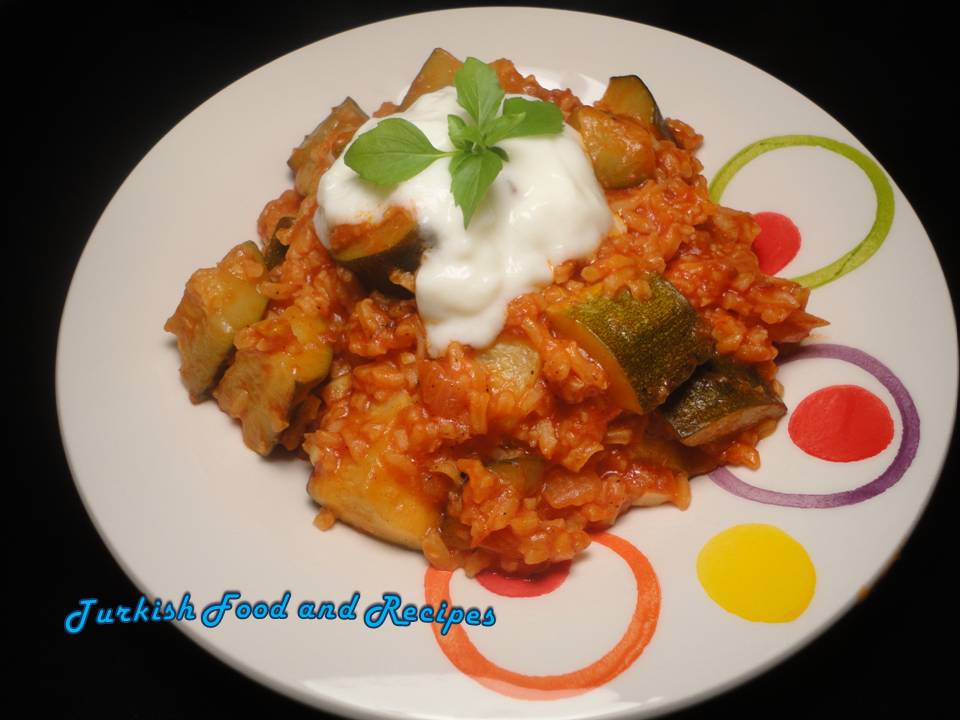 Turkish Food &amp; Recipes: Zucchini with Rice (Pirincli Kabak)