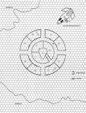 Map for the Advanced Scenario included with Heritage's 1978 Star Trek RPG Star Trek Adventure Gaming in the Final Frontier