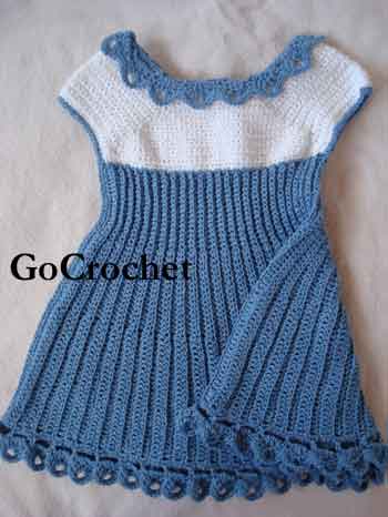 Bernat: Pattern Detail - Softee Baby - Jumper Dress (Crochet)