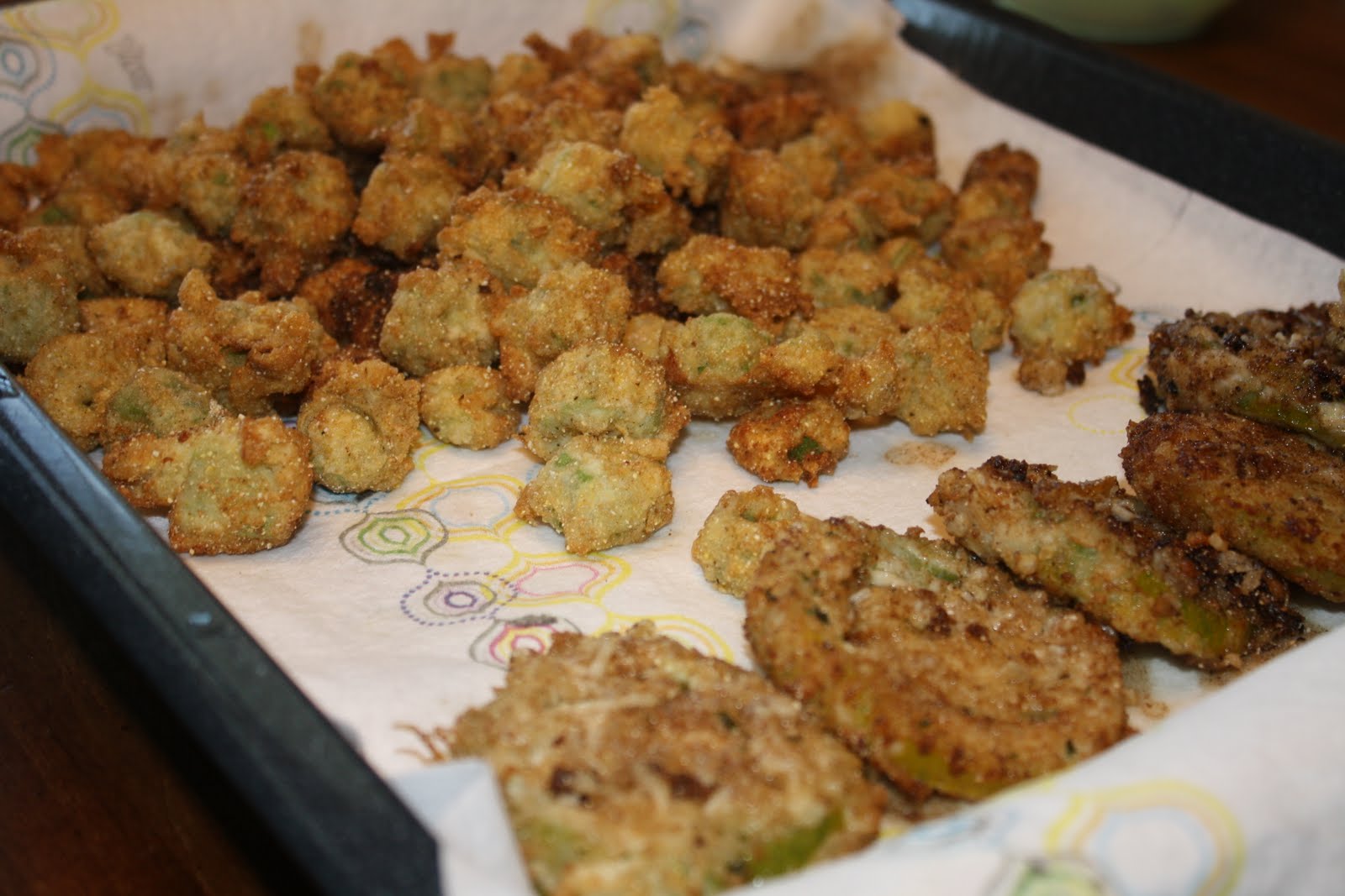 Cooking with Tales of a Peanut Fried Okra and Fried Green Tomatoes