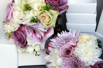 bouquets+ +close+up p - Lisa and Bryce - August 21st 2010