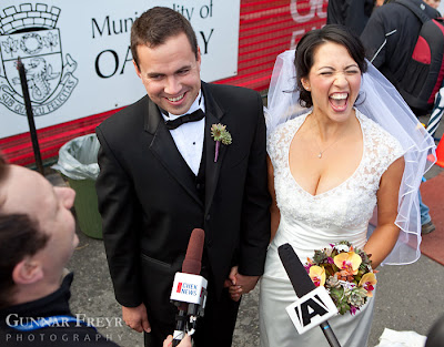 victoria marathon newlyweds interview - Michelle and Oliver - October 10, 2010