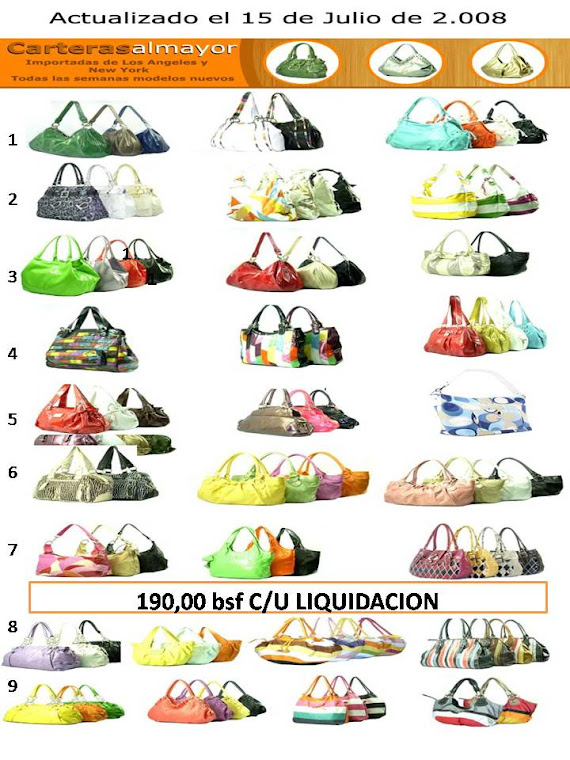 CARTERAS TRAIDAS DE USA